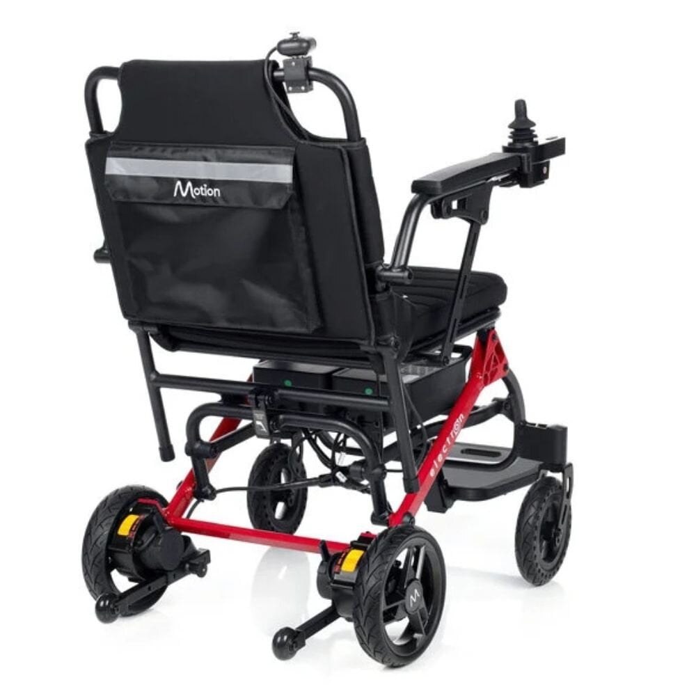 Motion Healthcare Electron lichtgewicht opvouwbare elektrische rolstoel - Rood