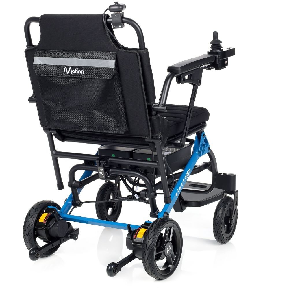 Motion Healthcare Electron lichtgewicht opvouwbare elektrische rolstoel  - Blauw