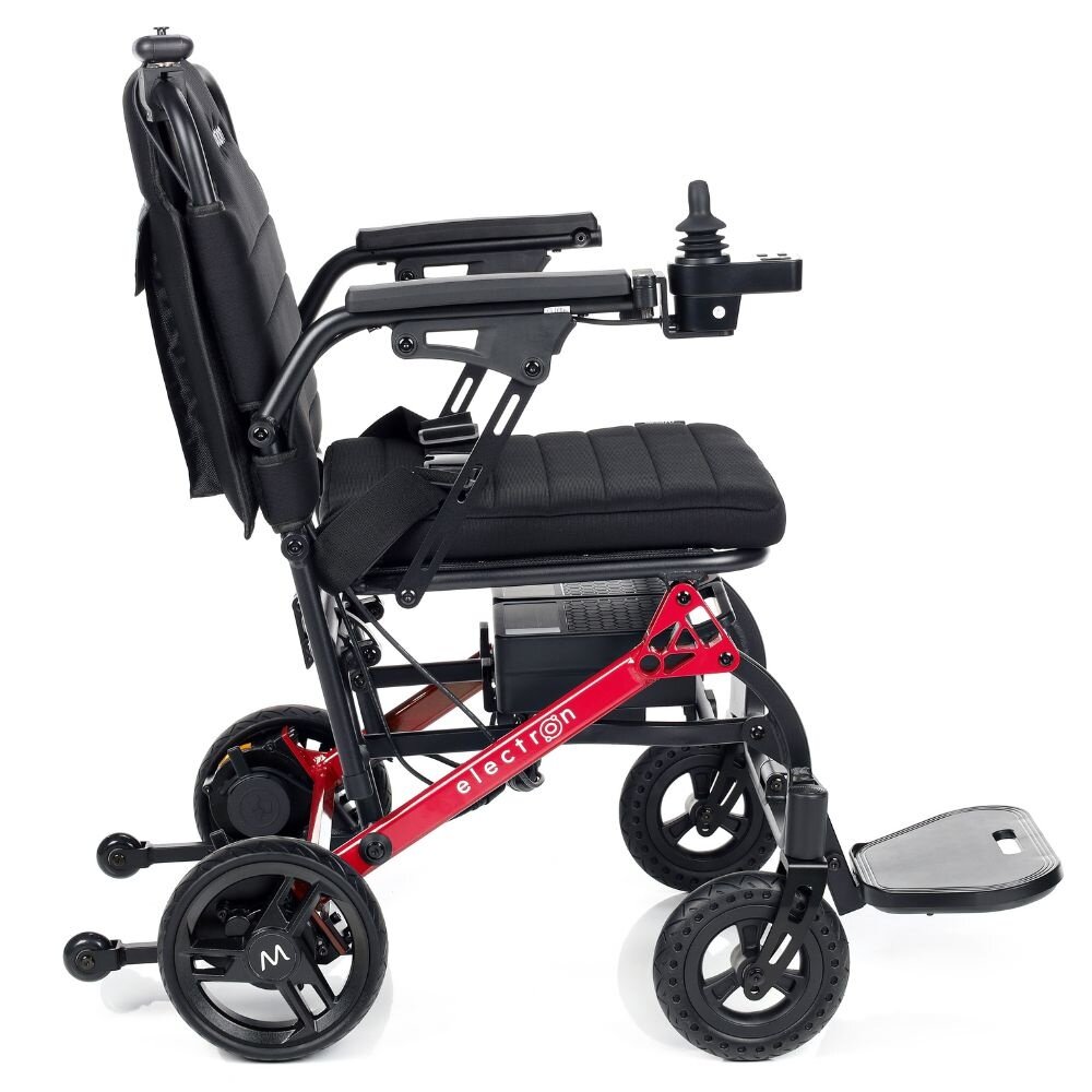 Motion Healthcare Electron lichtgewicht opvouwbare elektrische rolstoel - Rood