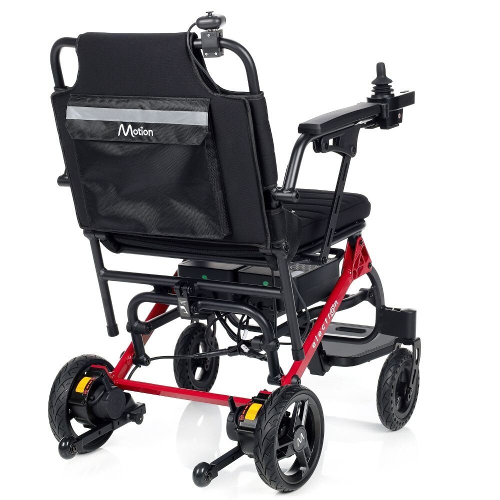 Motion Healthcare Electron lichtgewicht opvouwbare elektrische rolstoel - Rood