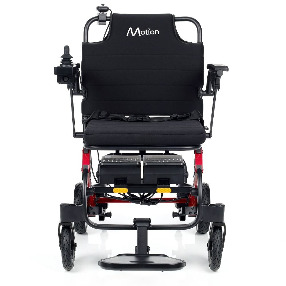 Motion Healthcare Electron lichtgewicht opvouwbare elektrische rolstoel - Rood