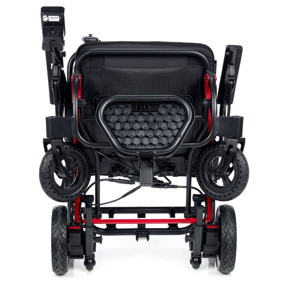 Motion Healthcare Electron lichtgewicht opvouwbare elektrische rolstoel - Rood