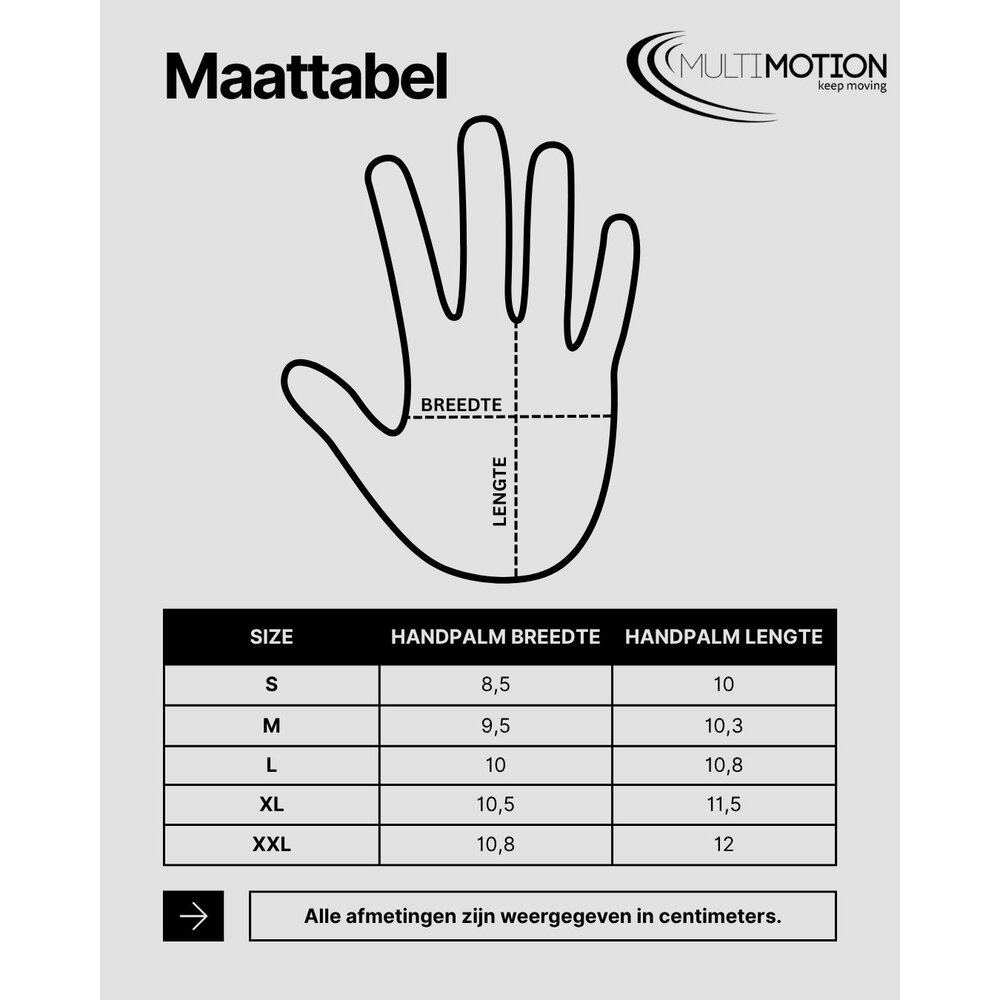 MultiMotion Rolstoelhandschoenen voor extra grip - Maat XXL