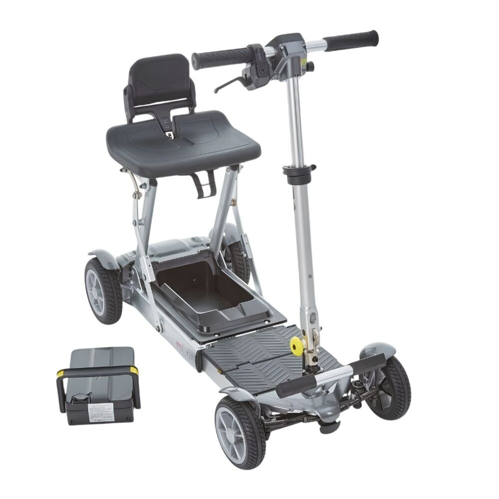 Motion Healthcare mLite lichtgewicht opvouwbare scootmobiel - Grijs