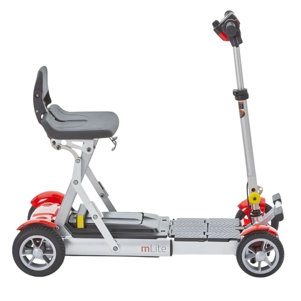 Motion Healthcare mLite lichtgewicht opvouwbare scootmobiel - Rood