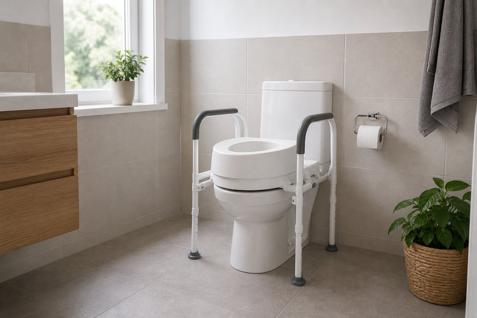 Toilethulpmiddelen voor extra ondersteuning bij het toilet