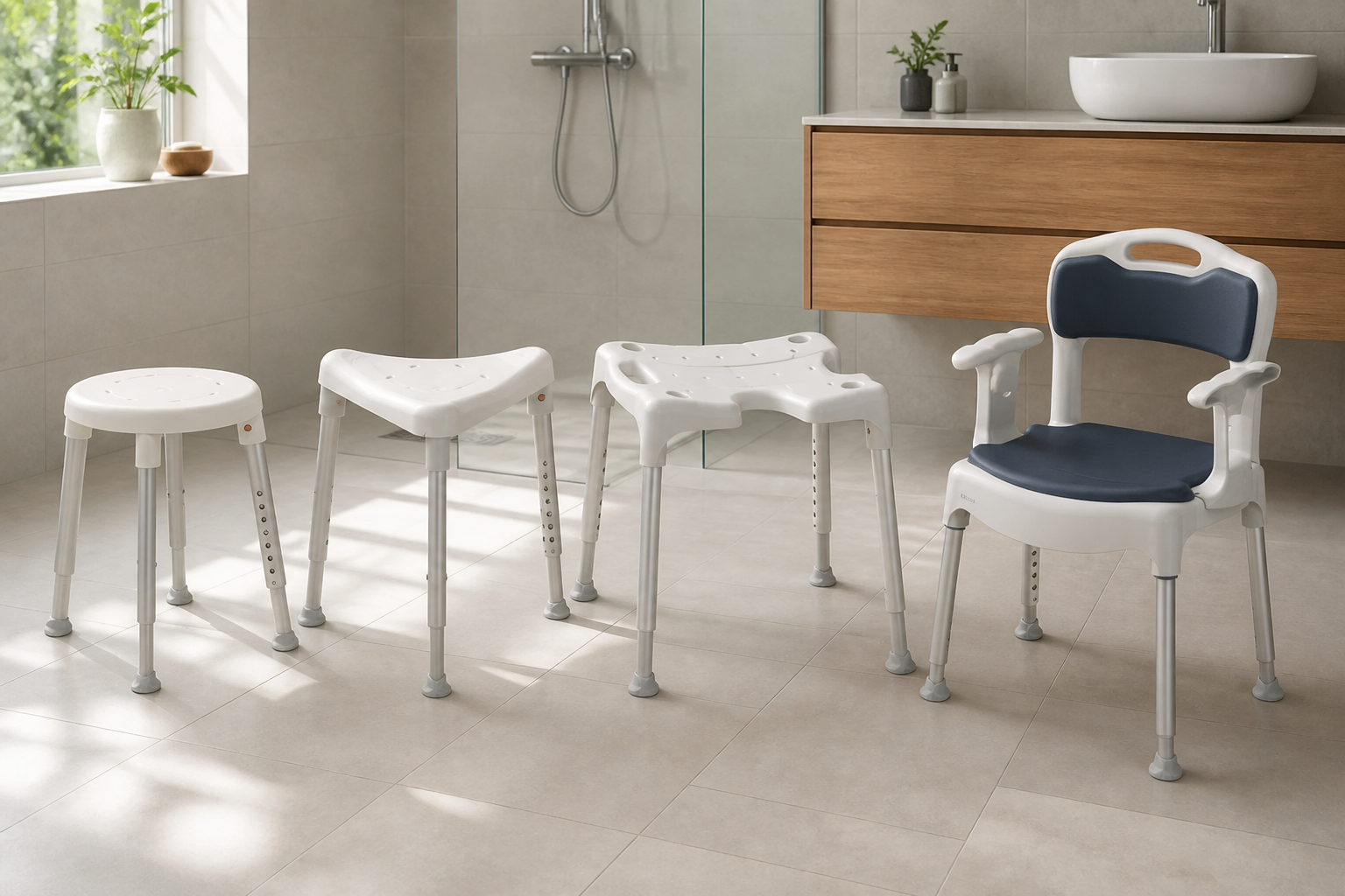 Etac douchestoelen en douchekrukken