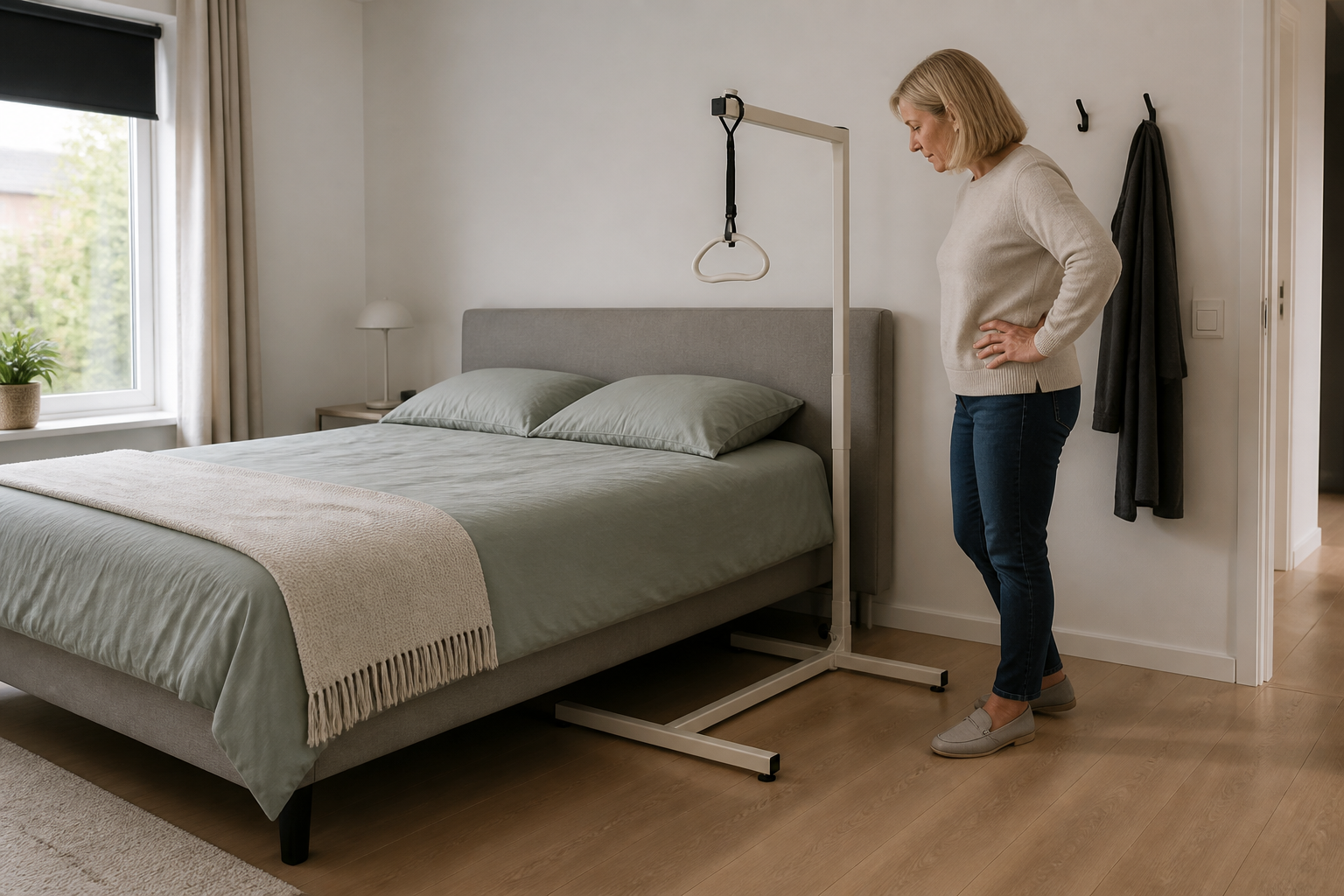 Ruimte en plaatsing controleren voor een bedpapegaai
