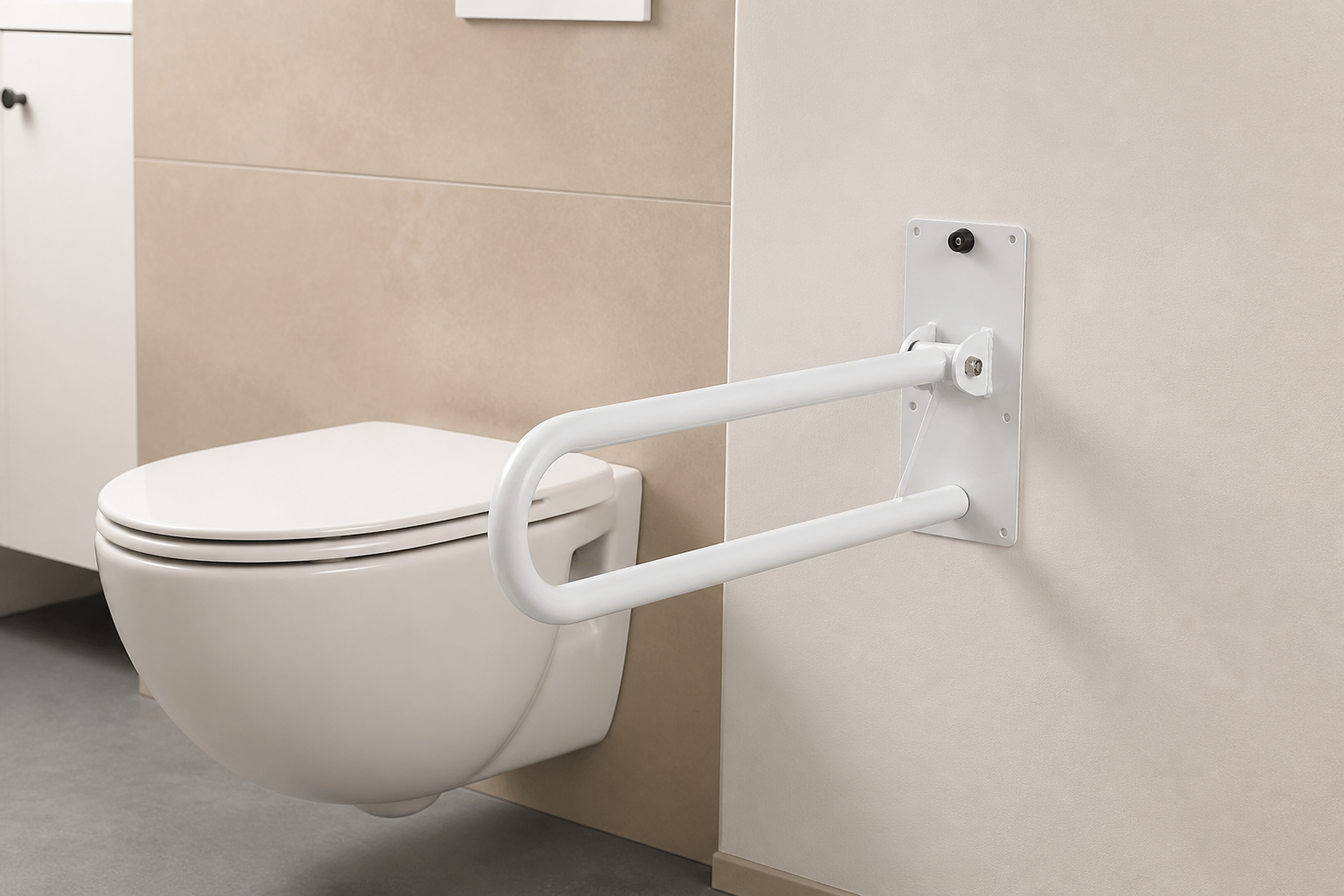 Toiletbeugel of wc-beugel direct naast een toilet