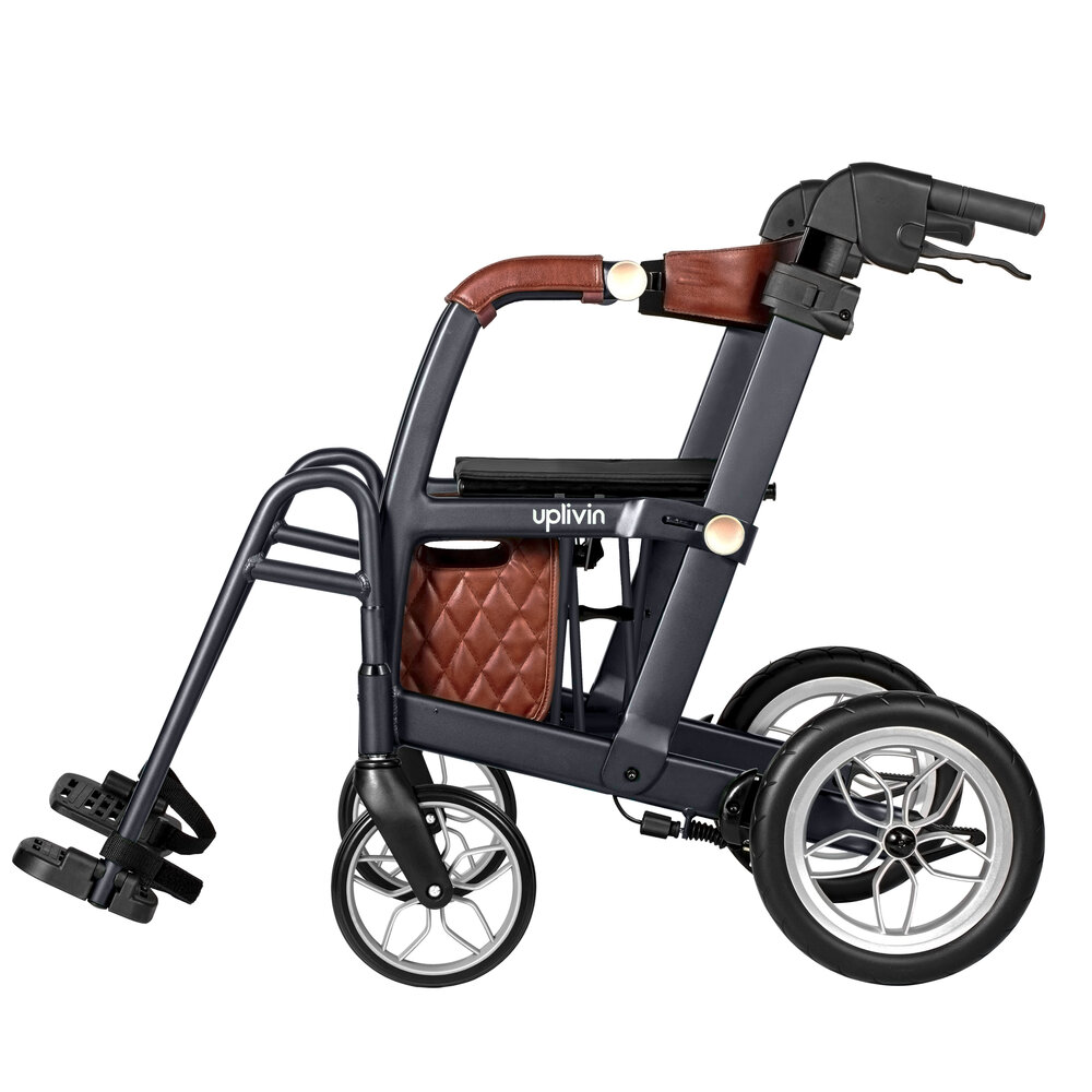 Uplivin Uplivin Glide 2-in-1 rollator en rolstoel – Zwart