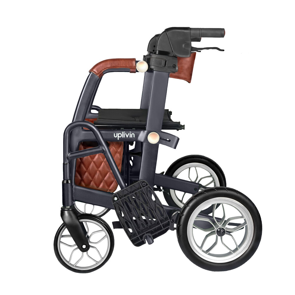 Uplivin Uplivin Glide 2-in-1 rollator en rolstoel – Zwart