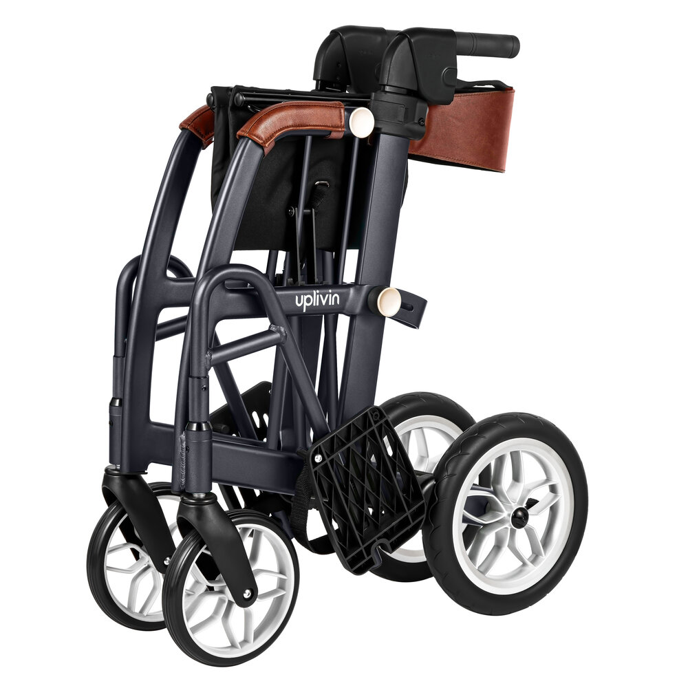 Uplivin Uplivin Glide 2-in-1 rollator en rolstoel – Zwart