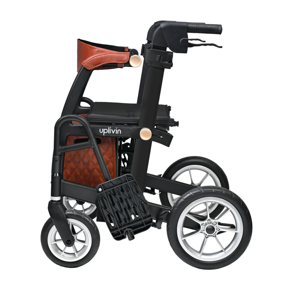 Uplivin Uplivin Glide 2-in-1 rollator en rolstoel – Zwart