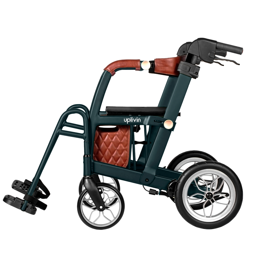 Uplivin Uplivin Glide 2-in-1 rollator en transportstoel – Blauw