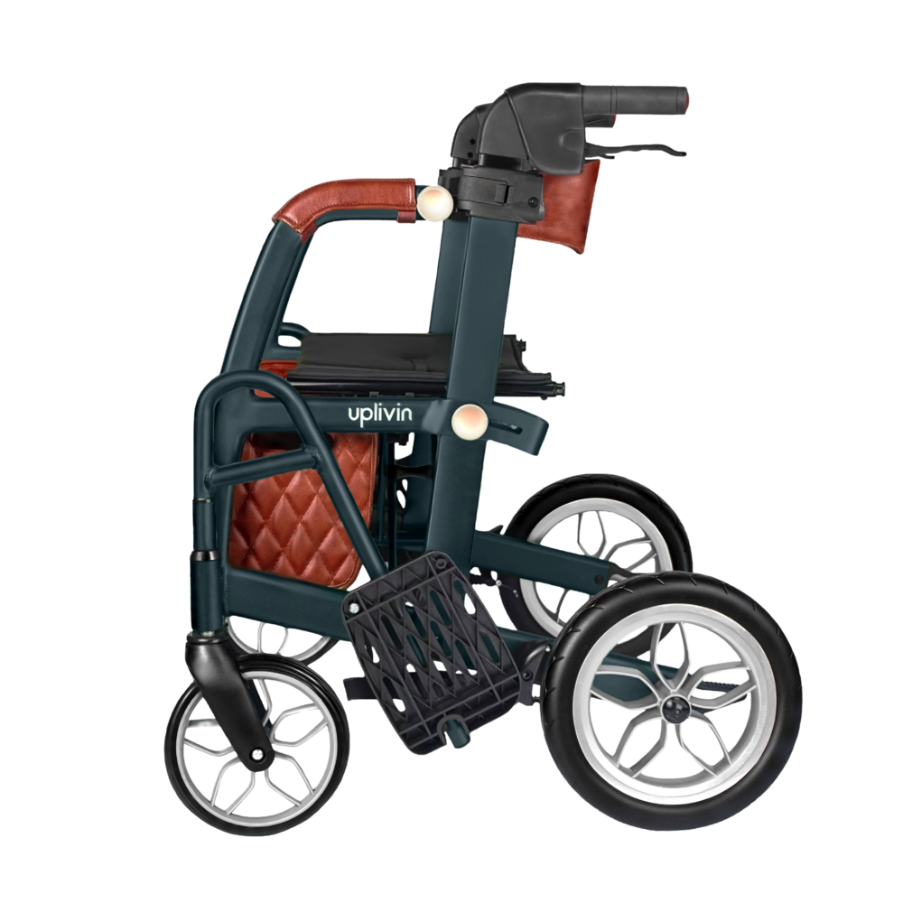 Uplivin Uplivin Glide 2-in-1 rollator en transportstoel – Blauw