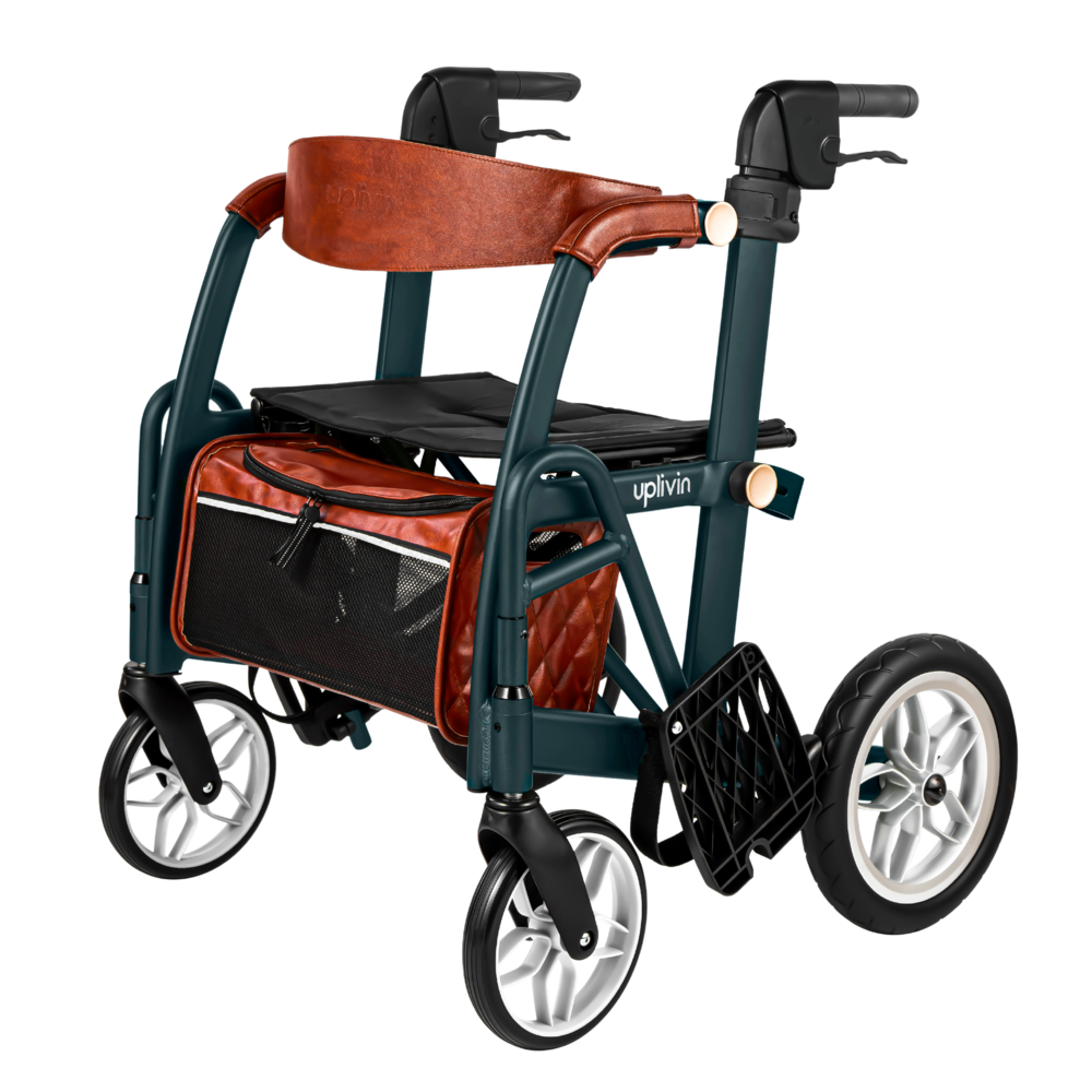 Uplivin Uplivin Glide 2-in-1 rollator en rolstoel – Blauw