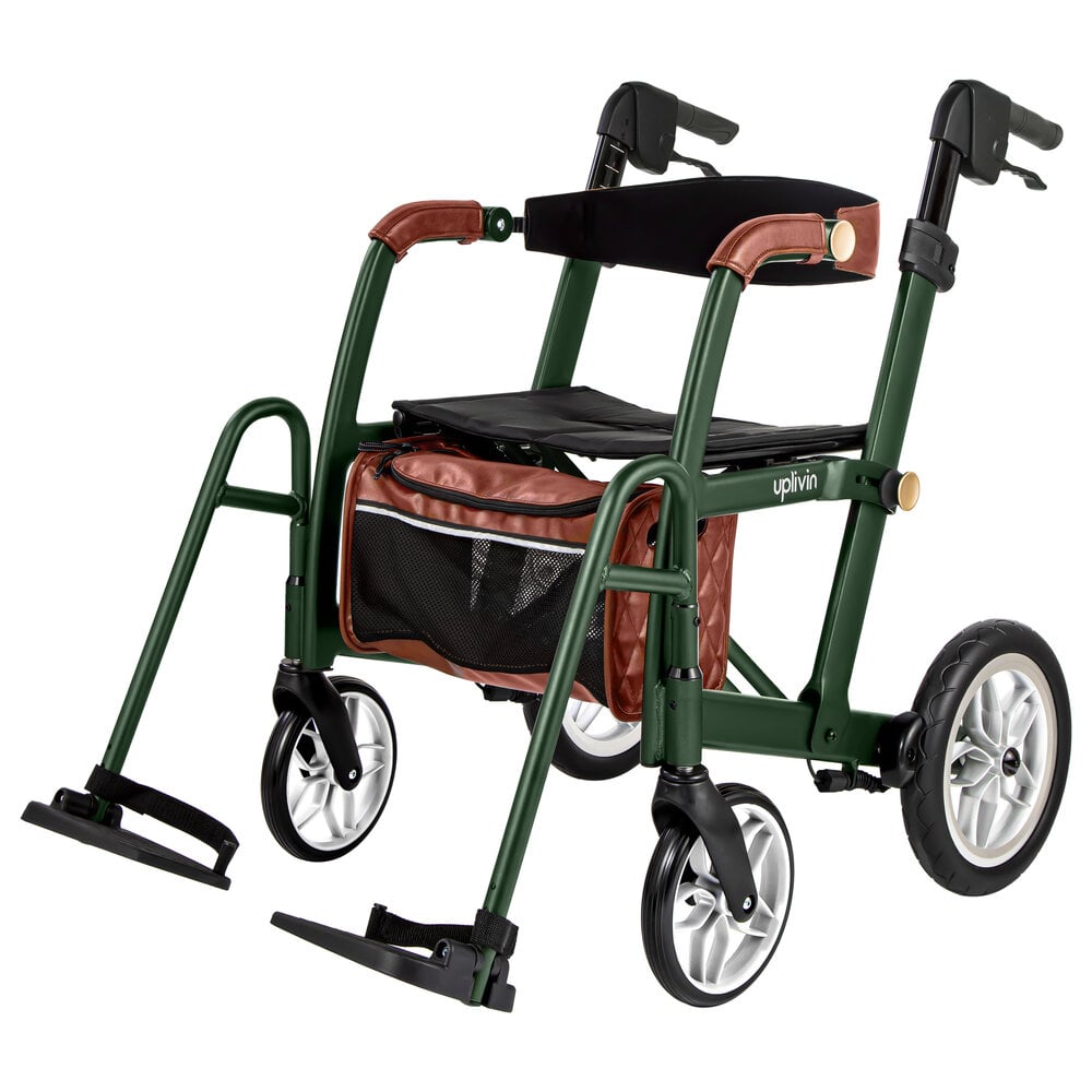Uplivin Uplivin Glide 2-in-1 rollator en rolstoel – Groen