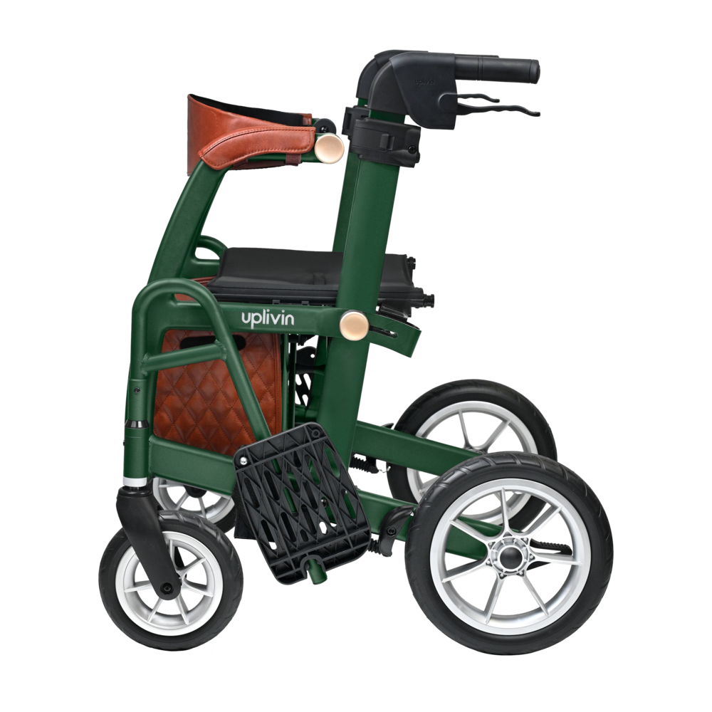 Uplivin Uplivin Glide 2-in-1 rollator en transportstoel – Groen