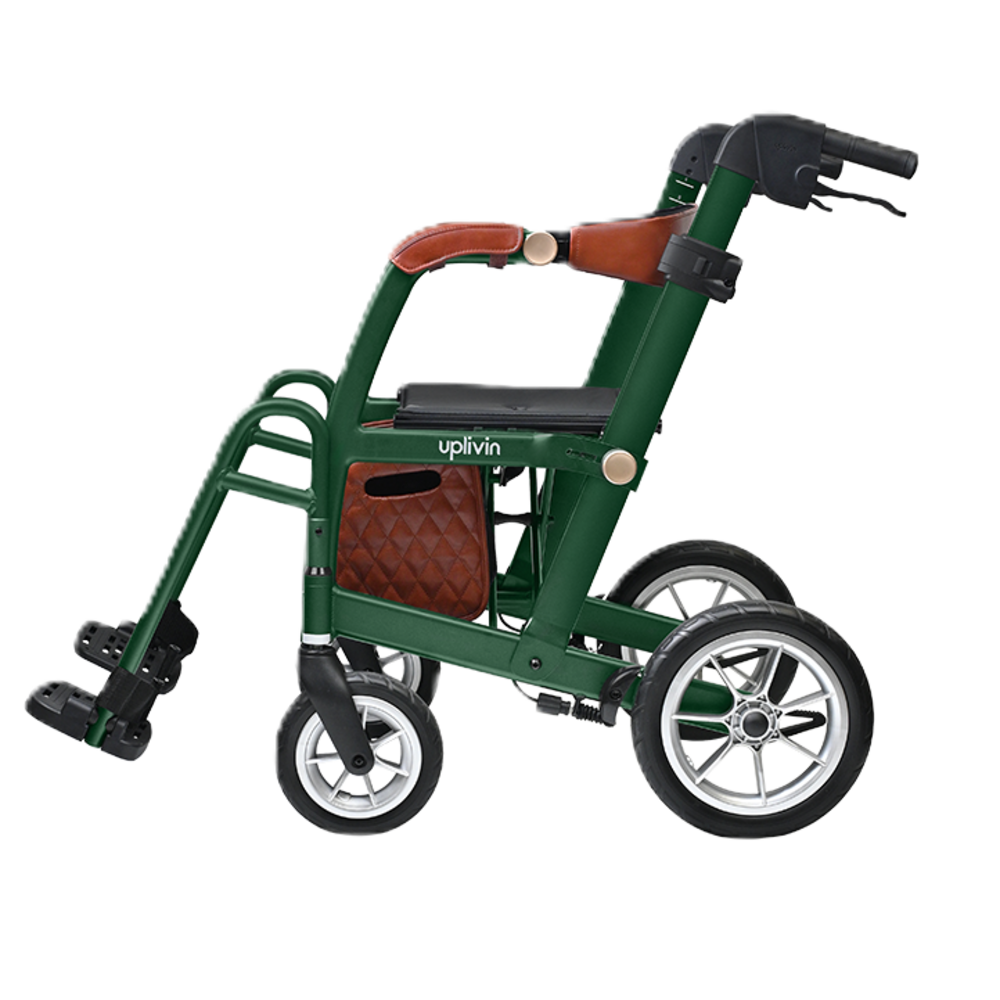 Uplivin Uplivin Glide 2-in-1 rollator en transportstoel – Groen