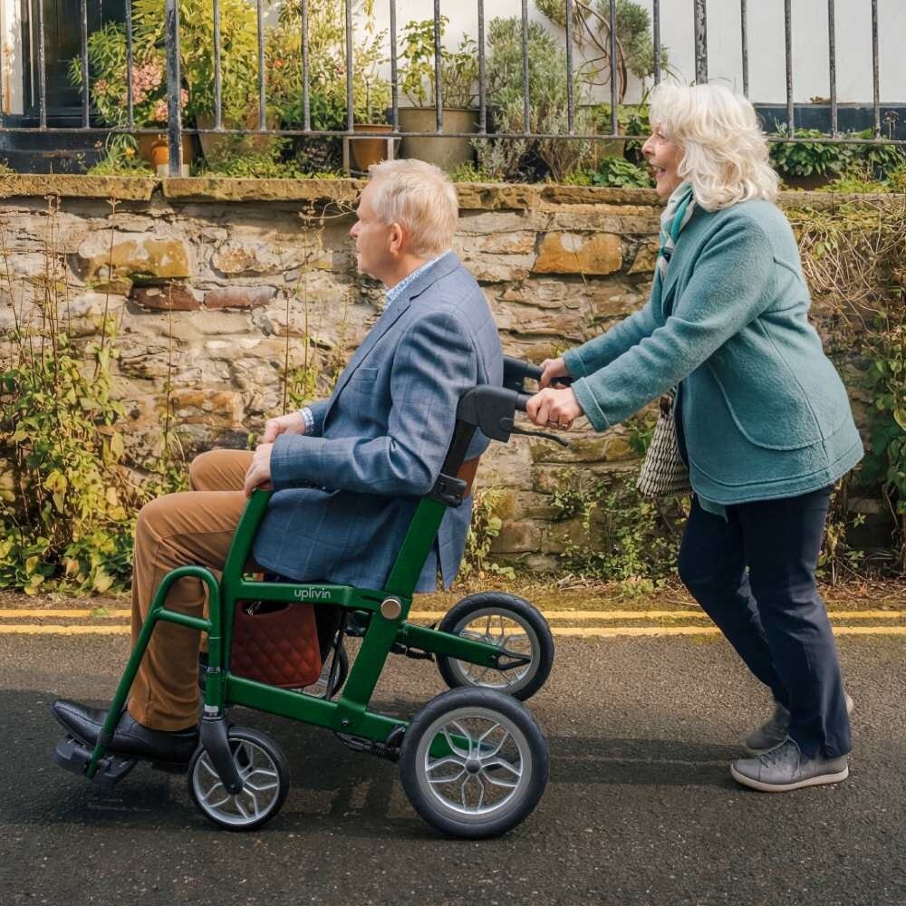 Uplivin Uplivin Glide 2-in-1 rollator en rolstoel – Groen