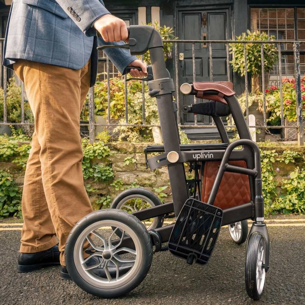 Uplivin Uplivin Glide 2-in-1 rollator en rolstoel – Zwart