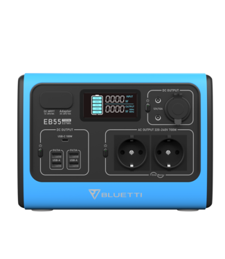 Bluetti Bluetti EB55 Power Station – EU type Blauw