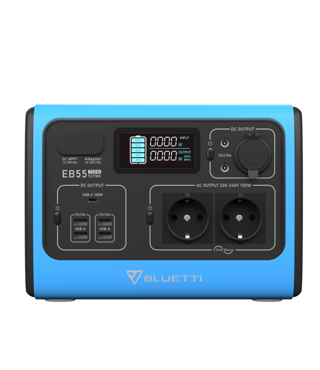 Bluetti EB55  537Wh Power Station – EU type