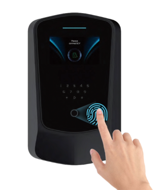 B26-PRO Laadstation 11KW, Fase 3 , 16A, WIFI , 5m, vingerafdruk