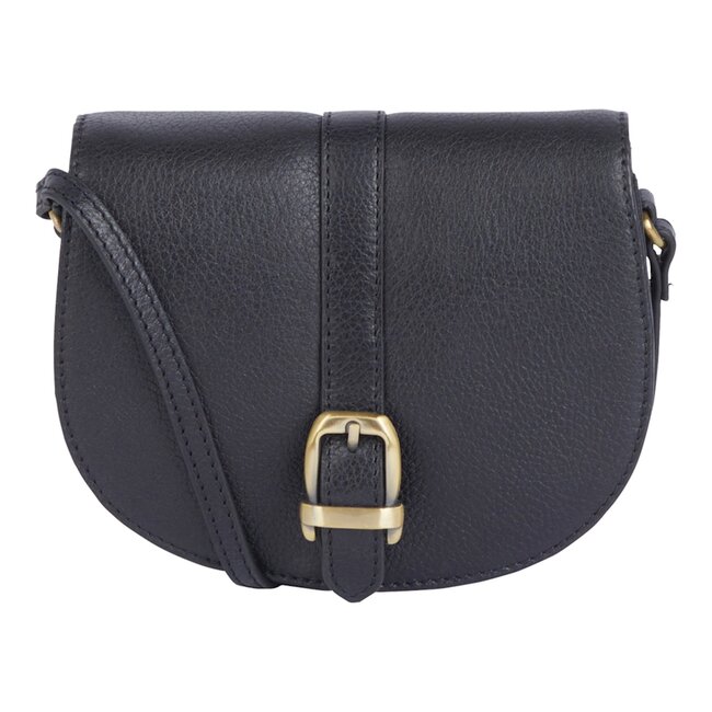 Laire Leather Saddle Bag Black