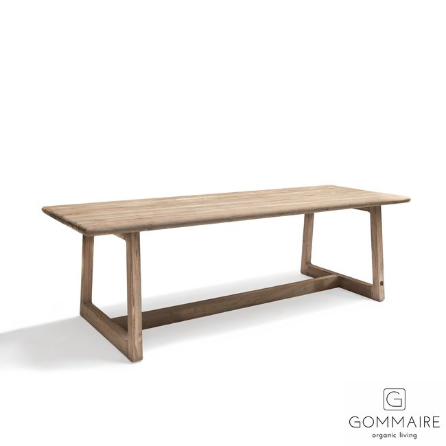 Rectangular table Dennis Large (teak natural grey)