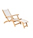 Traditional Teak Kate deckchair - wit