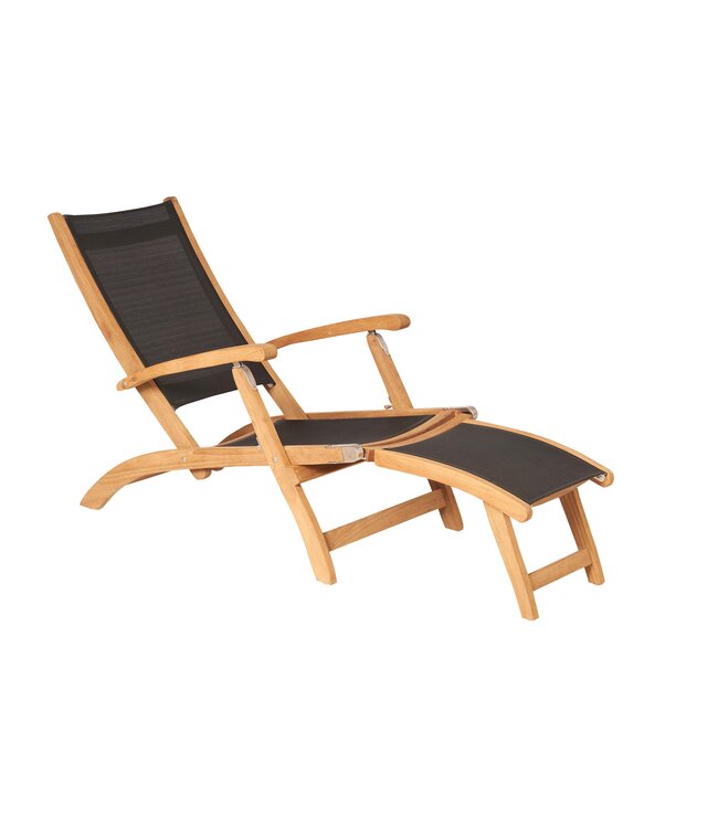 Kate deckchair - zwart