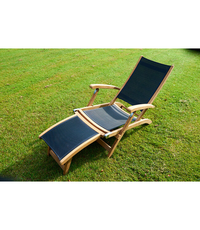 Kate deckchair - zwart