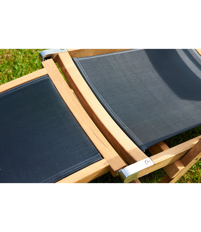 Kate deckchair - zwart
