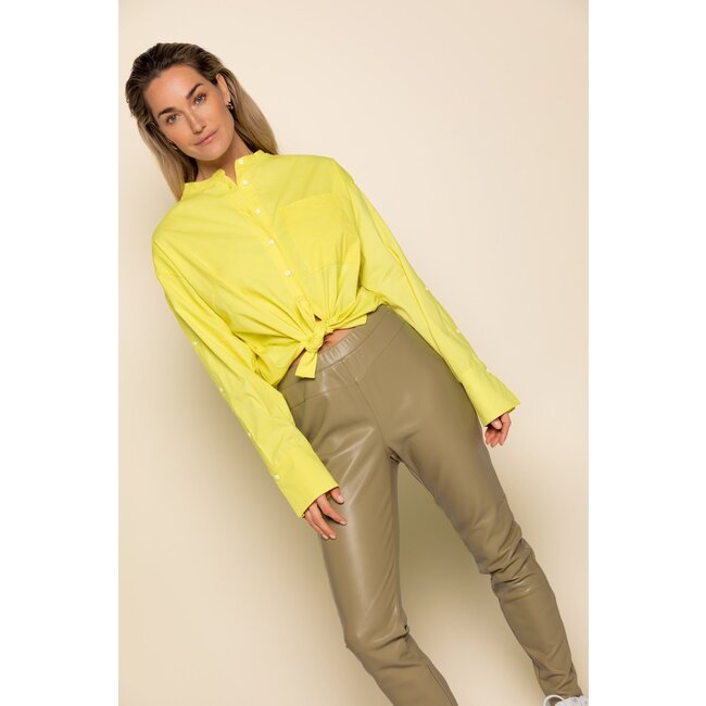 Klem fossiel Mangel Gele Blouse Nika - Sulphur Spring Simple the Brand - 't Swarte Schaep