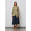 Two-Tone Shirt Dress Sage/Navy