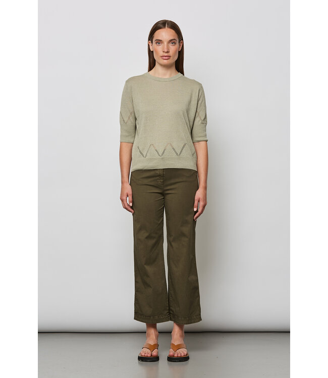 Cropped Pants - Blue