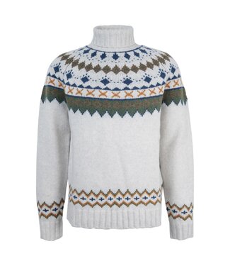 Barbour Roose Fair Isle Rollneck - Whisper White