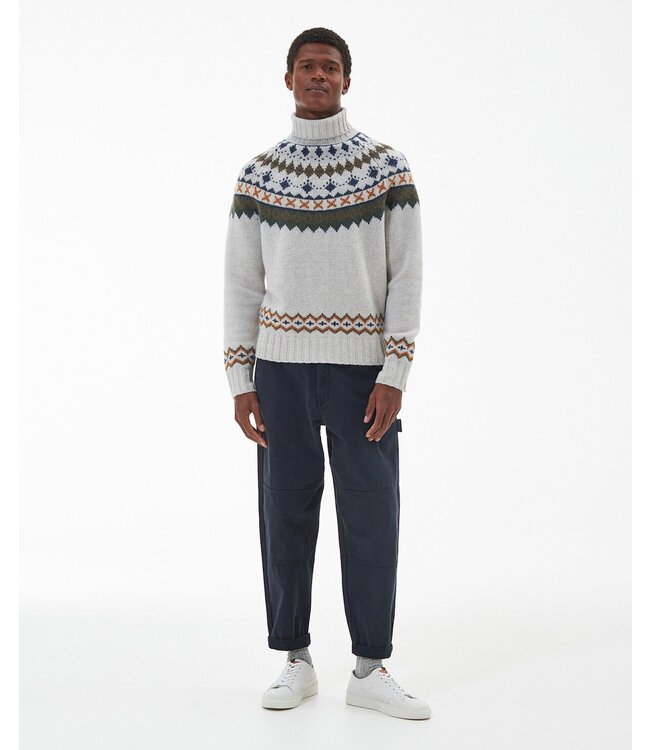 Roose Fair Isle Rollneck - Whisper White