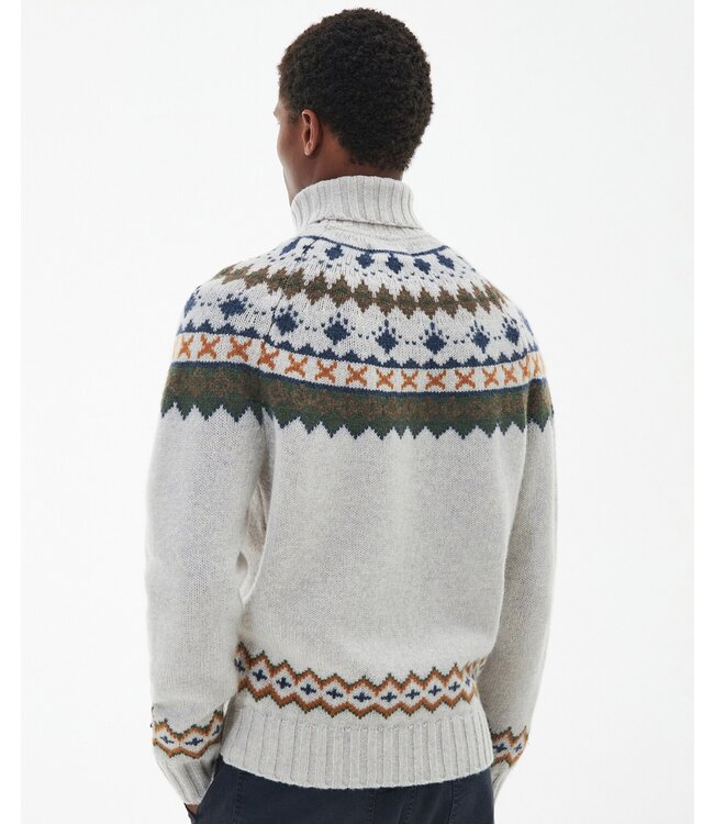 Roose Fair Isle Rollneck - Whisper White