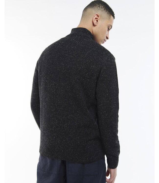 Barbour Essential Tisbury half zip - herentrui met rits -Black