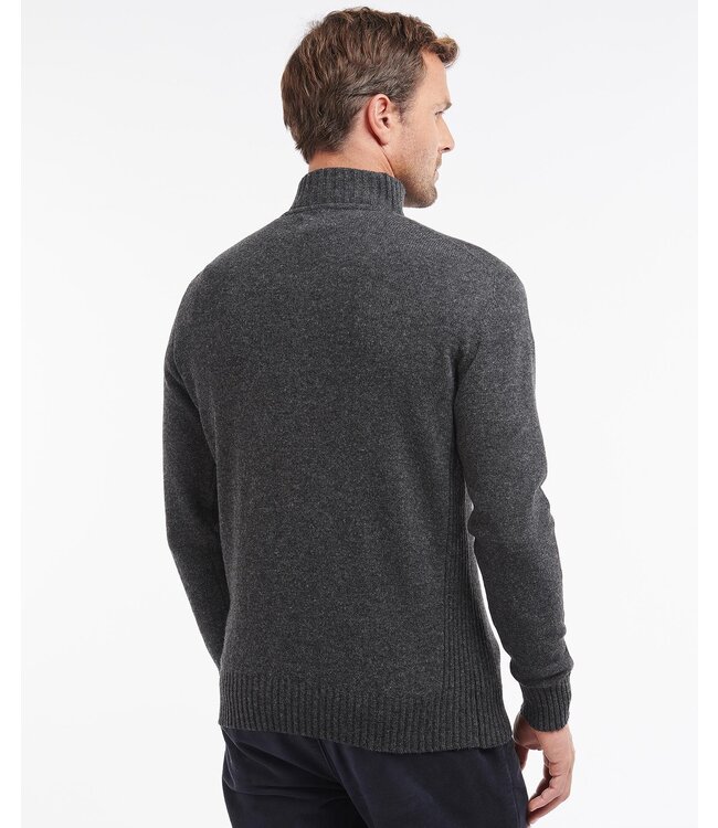 Barbour Essential Lambswool half zip - Charcoal