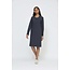 Crew neck dress travel - grey