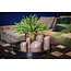 701650 LED Light Candle rustic brown moveable flame L