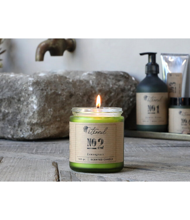 Lemongrass scented candle