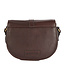 Laire Leather Saddle Bag Dark Brown