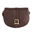 Laire Leather Saddle Bag Dark Brown