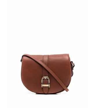 Barbour Laire Leather Saddle Bag Brown