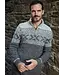 Heren Sweater - Jacquard patroon - Granite
