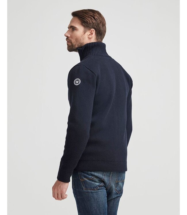 Holebrook Mans Zip windproof herentrui- Navy